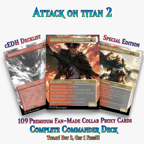 Walls Will Fall – An Attack on Titan EDH Commander Deck