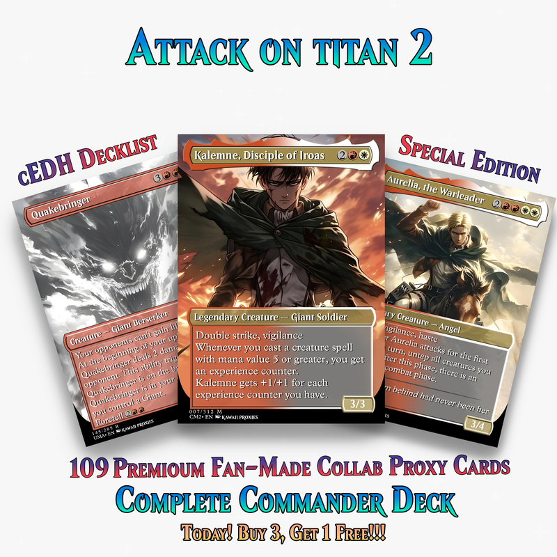 Walls Will Fall – An Attack on Titan EDH Commander Deck