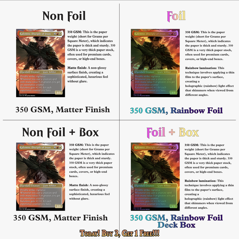 Walls Will Fall – An Attack on Titan EDH Commander Deck