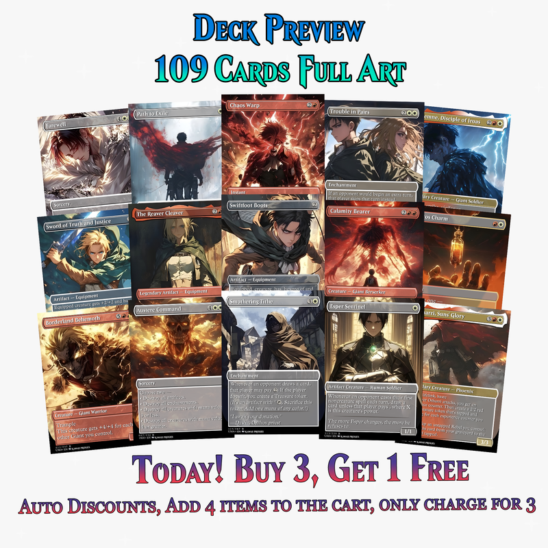 Walls Will Fall – An Attack on Titan EDH Commander Deck