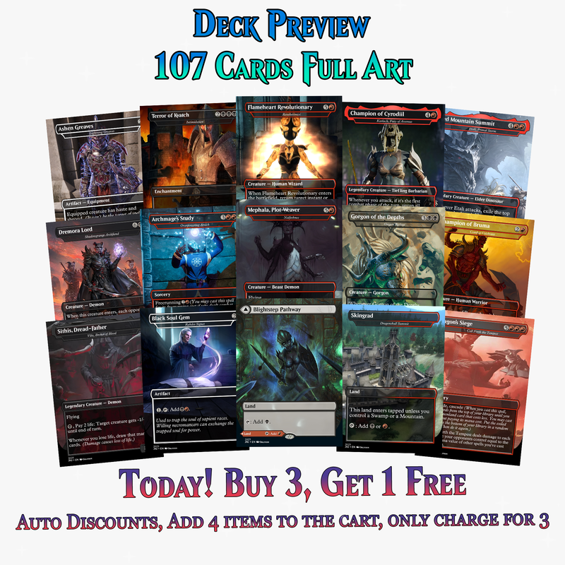 Oblivion Themed Commander Deck – 107+ Cards | ProxyTCG