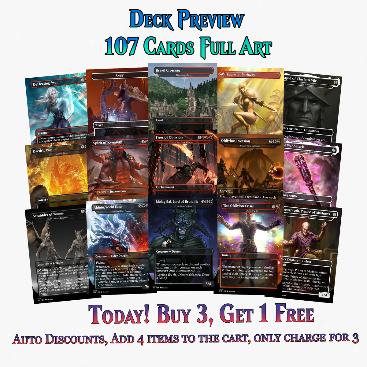 Oblivion Themed Commander Deck – 107+ Cards | ProxyTCG