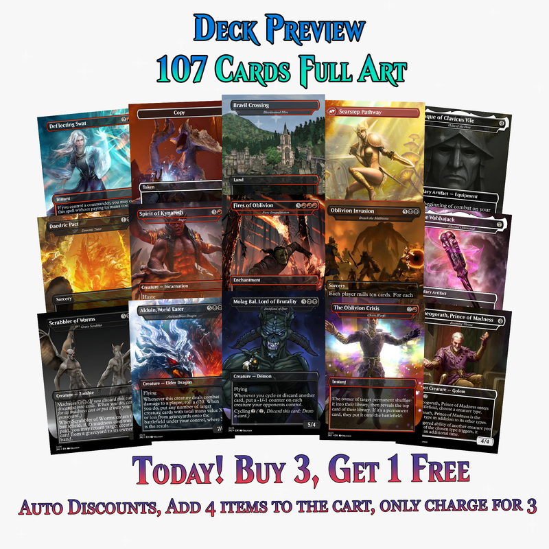 Oblivion Themed Commander Deck – 107+ Cards | ProxyTCG