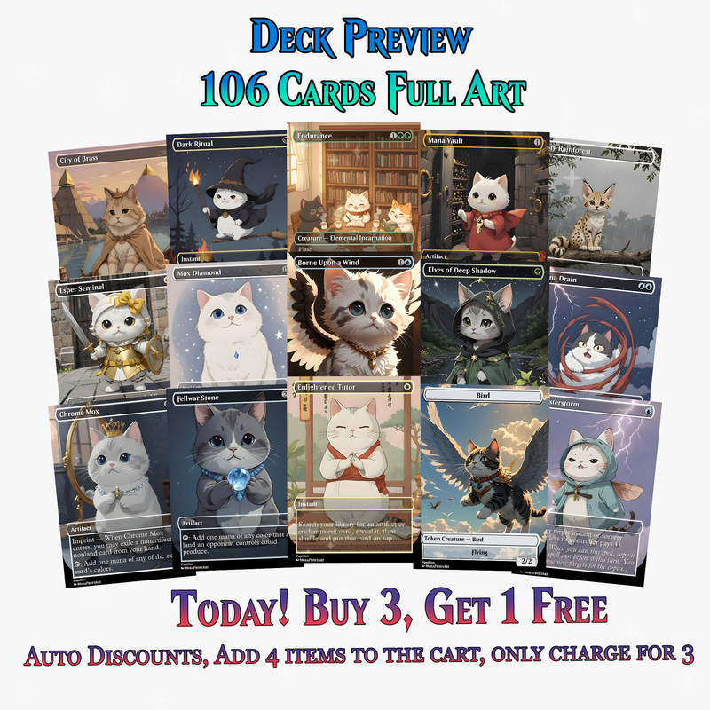 Atraxa Cat Cute Anime Commander Deck | 106+ Cards | ProxyTCG