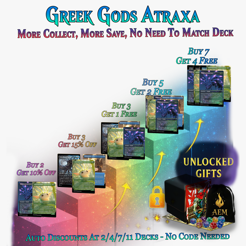 Greek Gods Chibi Atraxa Commander Deck| 113+ Cards | ProxyTCG