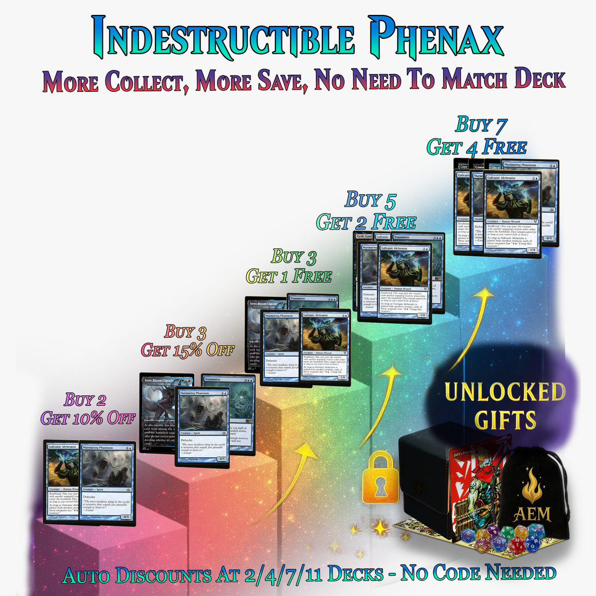 Indestructible Phenax Commander Deck –  106+ Cards - ProxyTCG