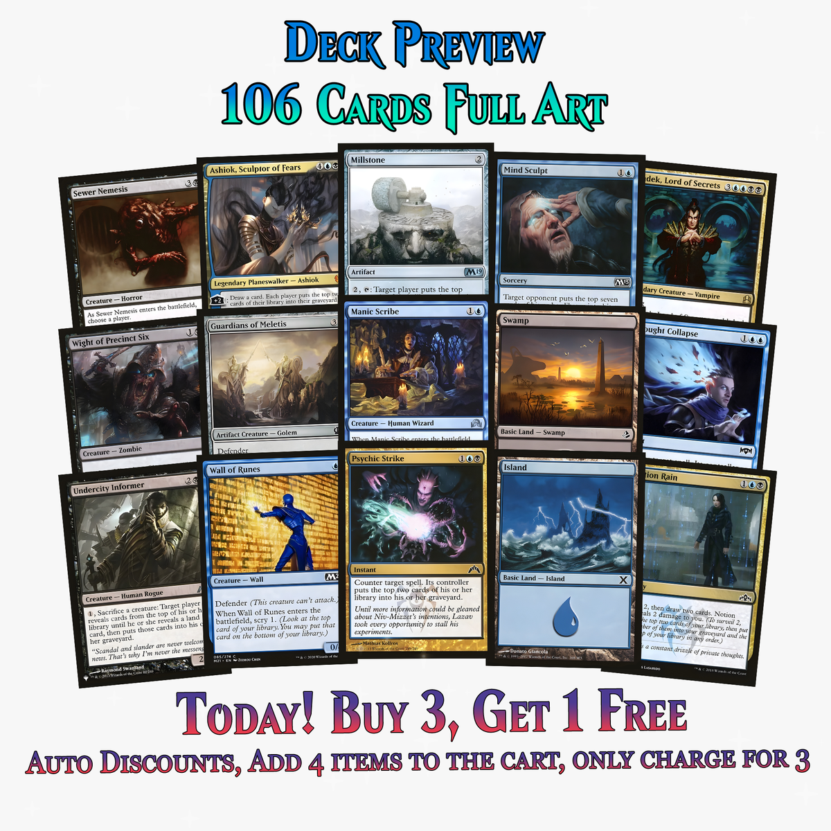 Indestructible Phenax Commander Deck –  106+ Cards - ProxyTCG