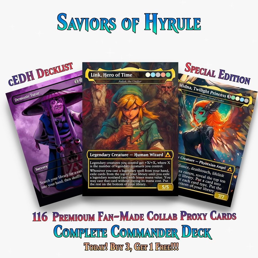 Savior of Hyrule Commander Deck | 116+ Cards | ProxyTCG
