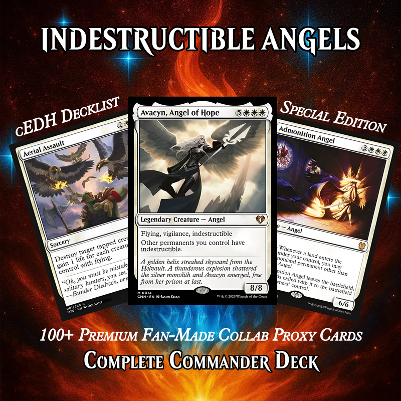 Indestructible Angels MTG Proxy Commander Deck – Premium Collector Set | 100 Cards | ProxyTCG