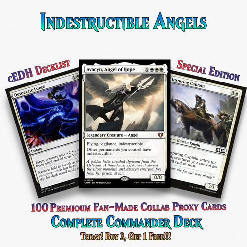 Indestructible Angels Commander Deck – 100+ Cards - ProxyTCG