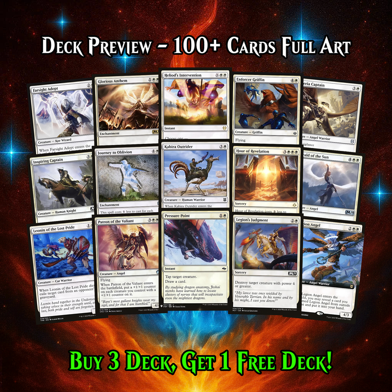 Indestructible Angels MTG Proxy Commander Deck – Premium Collector Set | 100 Cards | ProxyTCG