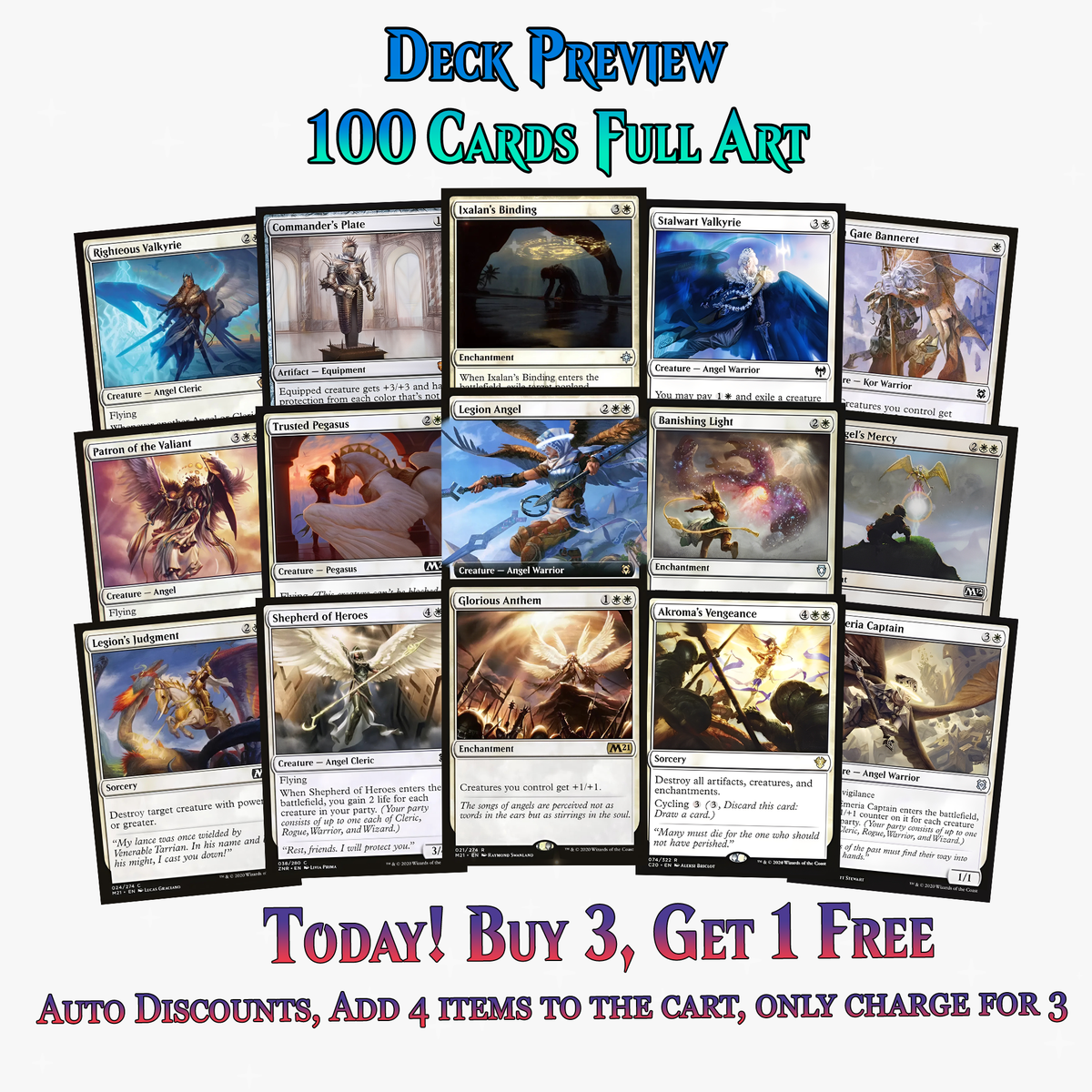 Indestructible Angels Commander Deck – 100+ Cards - ProxyTCG