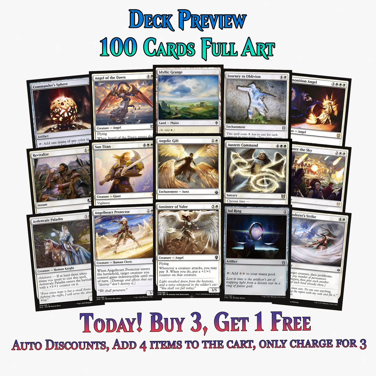 Indestructible Angels Commander Deck – 100+ Cards - ProxyTCG