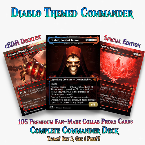Diablo Themed Proxy Commander Deck - 105+ Cards | ProxyTCG