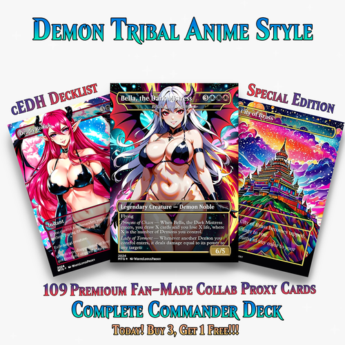 Demon Tribal Commander Deck - 109+ Cards | ProxyTCG