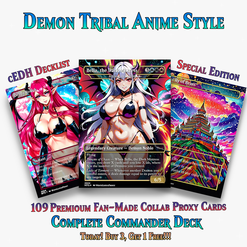 Demon Tribal Commander Deck - 109+ Cards | ProxyTCG