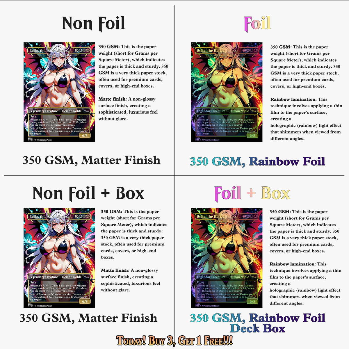 Demon Tribal Commander Deck - 109+ Cards | ProxyTCG