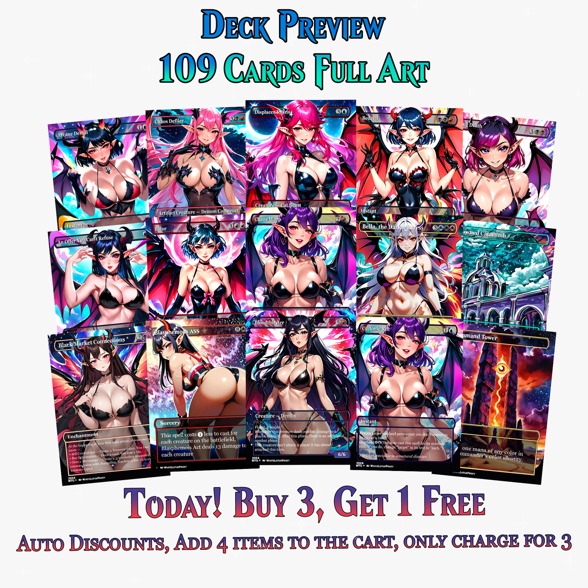 Demon Tribal Commander Deck - 109+ Cards | ProxyTCG