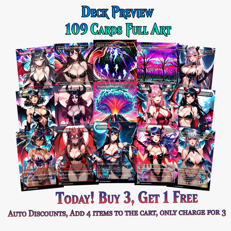 Demon Tribal Commander Deck - 109+ Cards | ProxyTCG