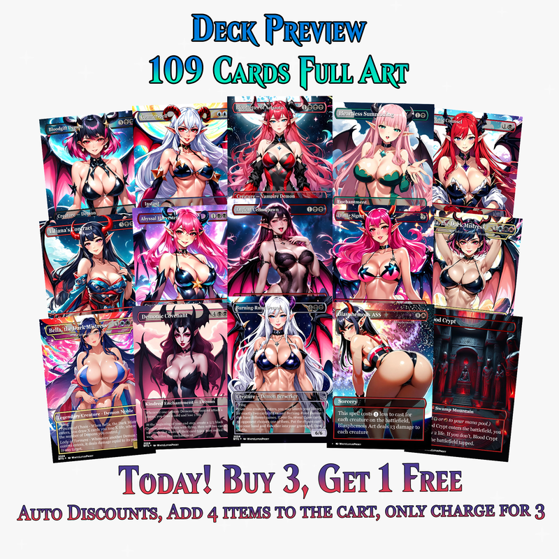 Demon Tribal Commander Deck - 109+ Cards | ProxyTCG