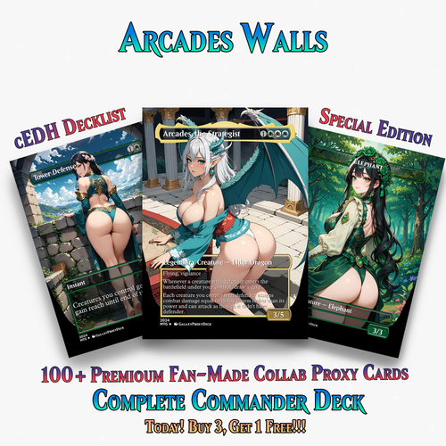 | New | Arcades Walls Toughness Commander Deck - 117+ Cards | ProxyTCG