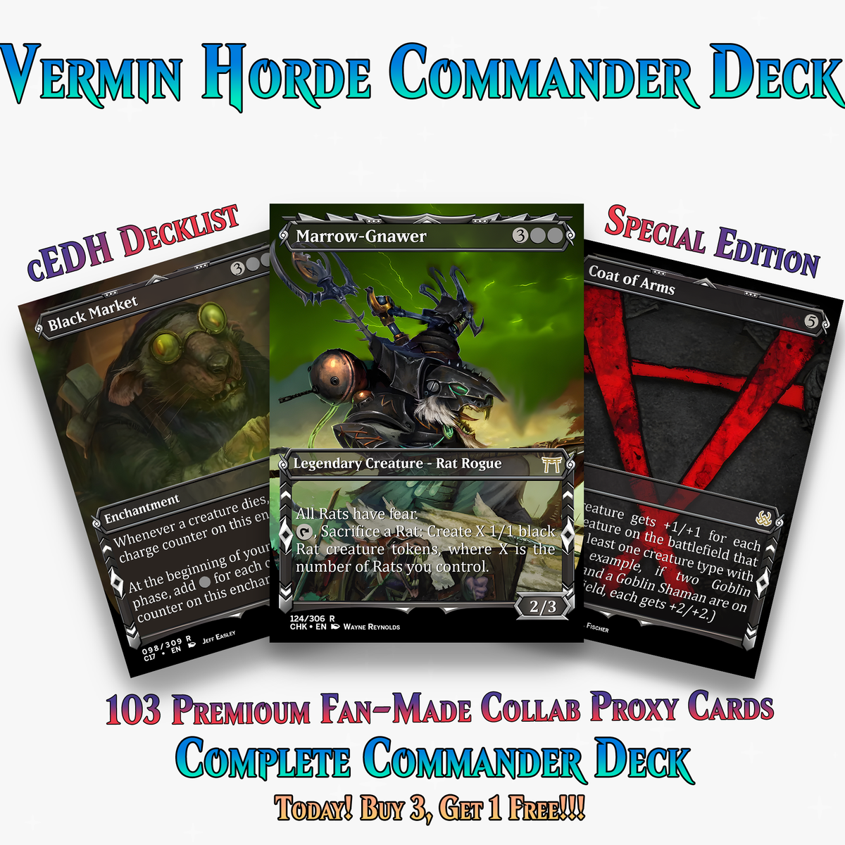 Vermin Horde Commander Deck - 103+ Cards | ProxyTCG
