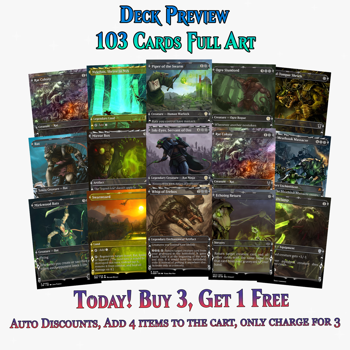 Vermin Horde Commander Deck - 103+ Cards | ProxyTCG
