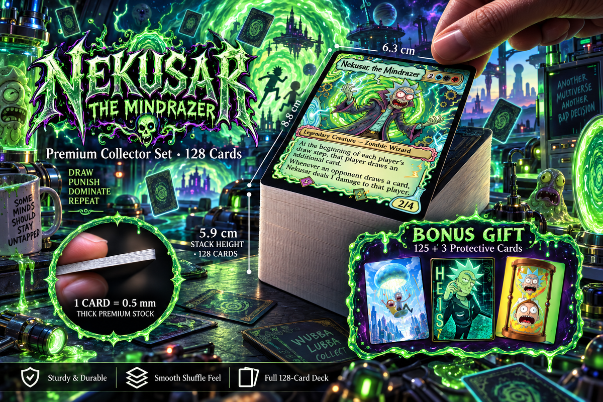 Nekusar, the Mindrazer – Ric.k & Mor.ty Commander Proxy Deck | 100 Cards [mockai LK-212 sha:63958849]