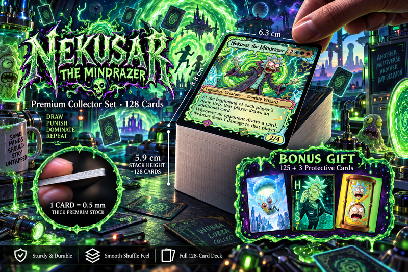 Nekusar, the Mindrazer – Ric.k & Mor.ty Commander Proxy Deck | 100 Cards [mockai LK-212 sha:63958849]