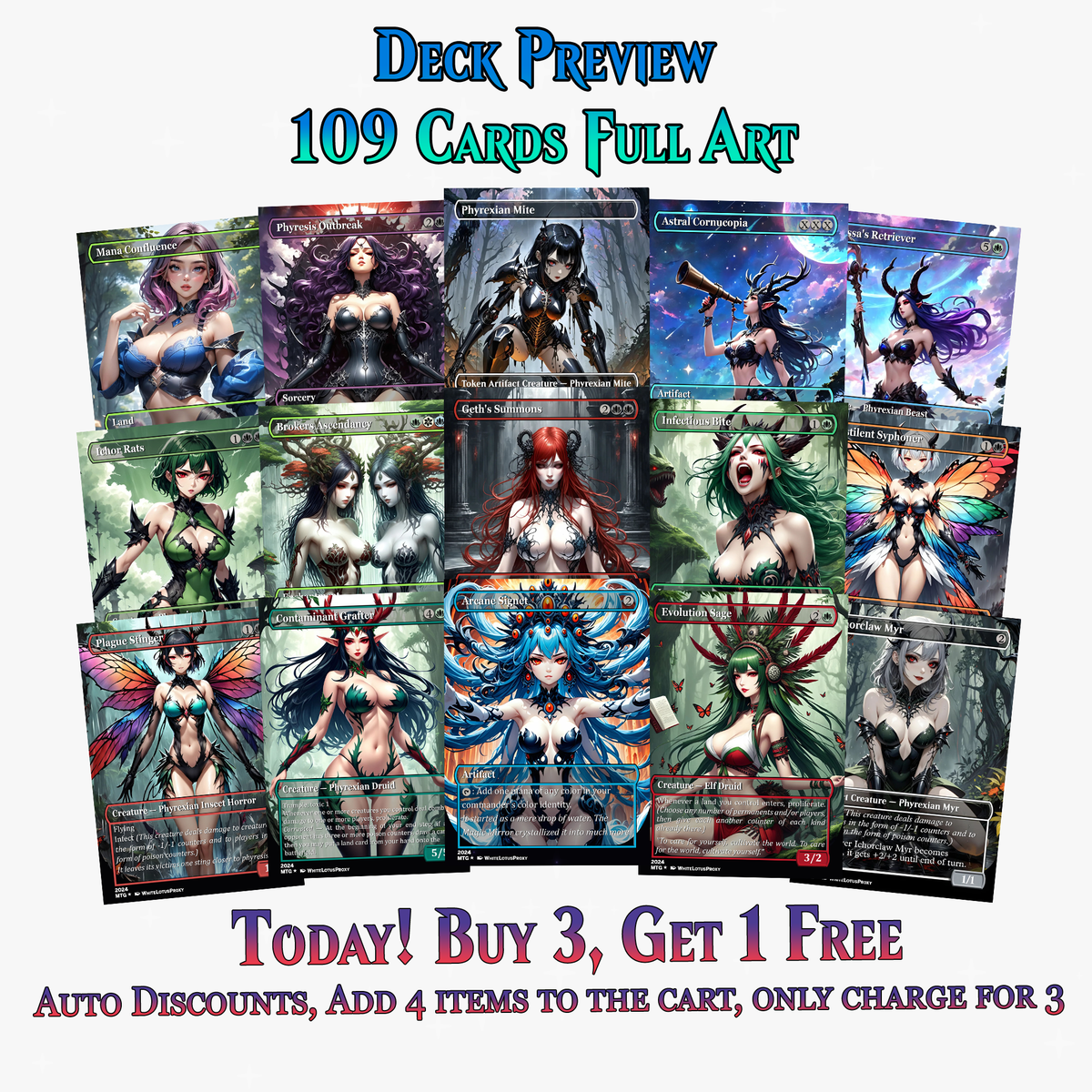 Atraxa Counter Proliferate Commander Deck - 109+ Cards | ProxyTCG