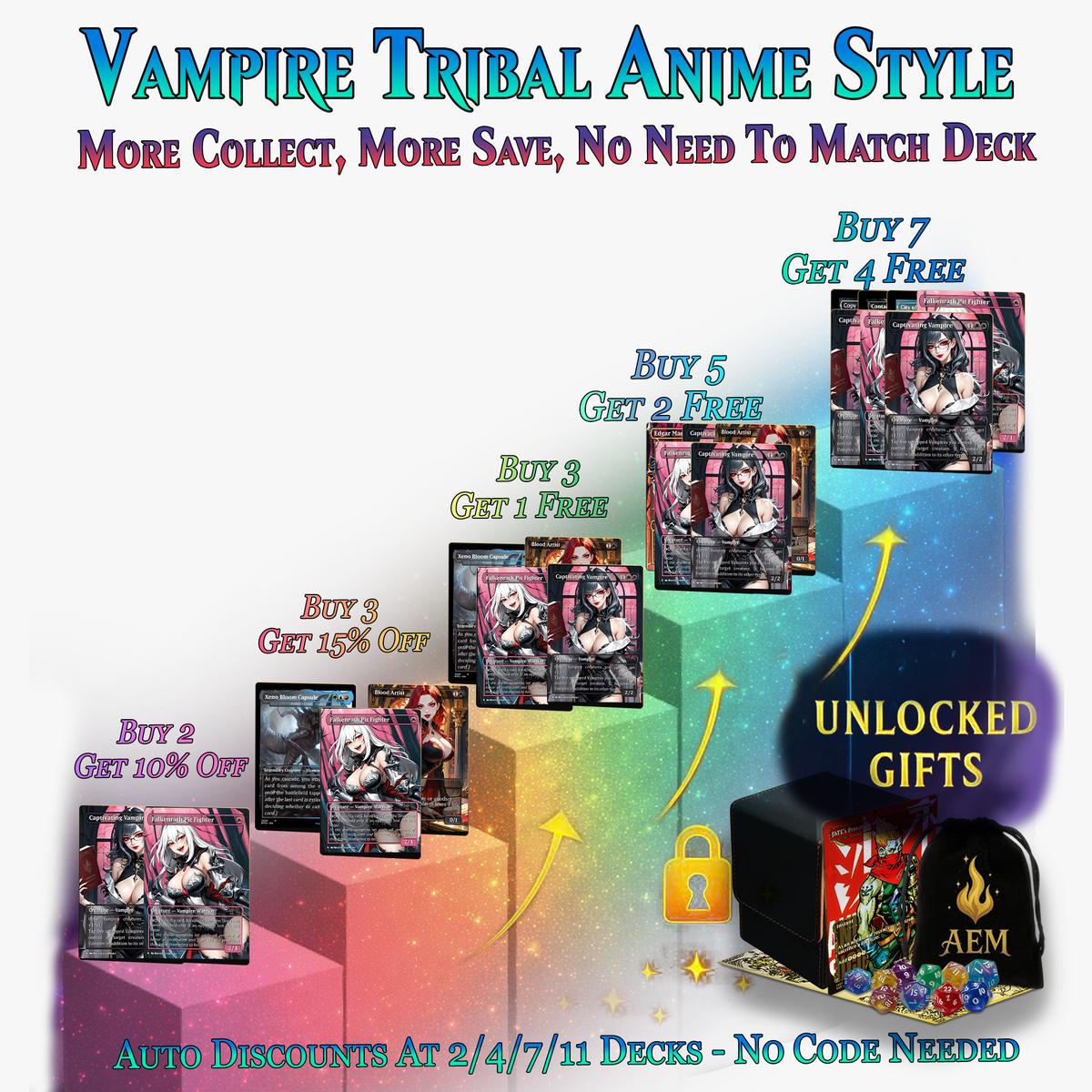 Vampire Tribal Commander Deck - 119+ Cards | ProxyTCG
