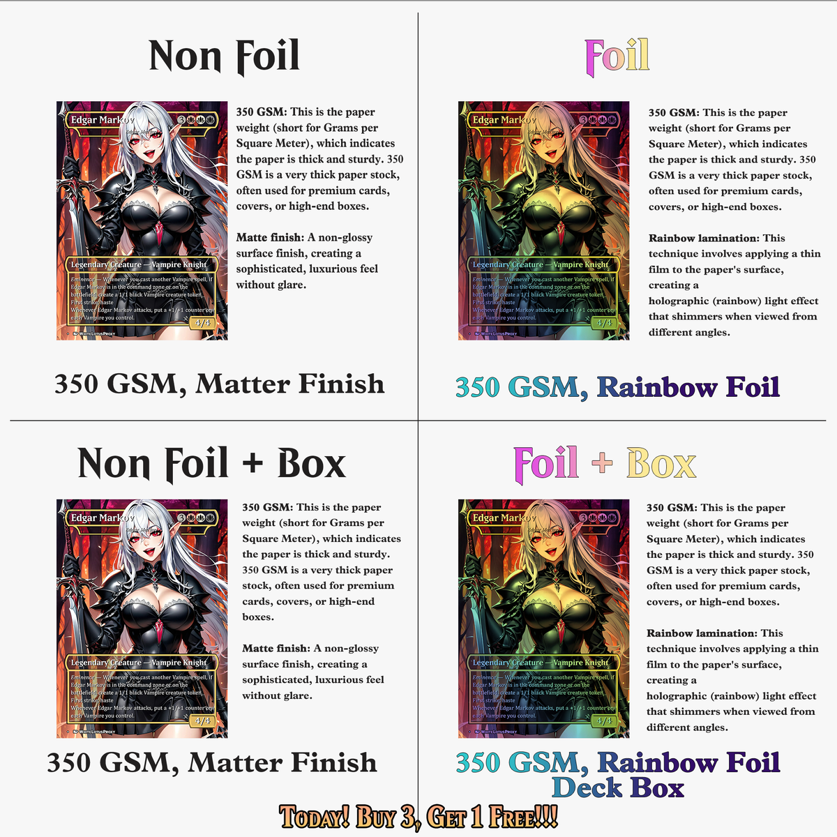 Vampire Tribal Commander Deck - 119+ Cards | ProxyTCG