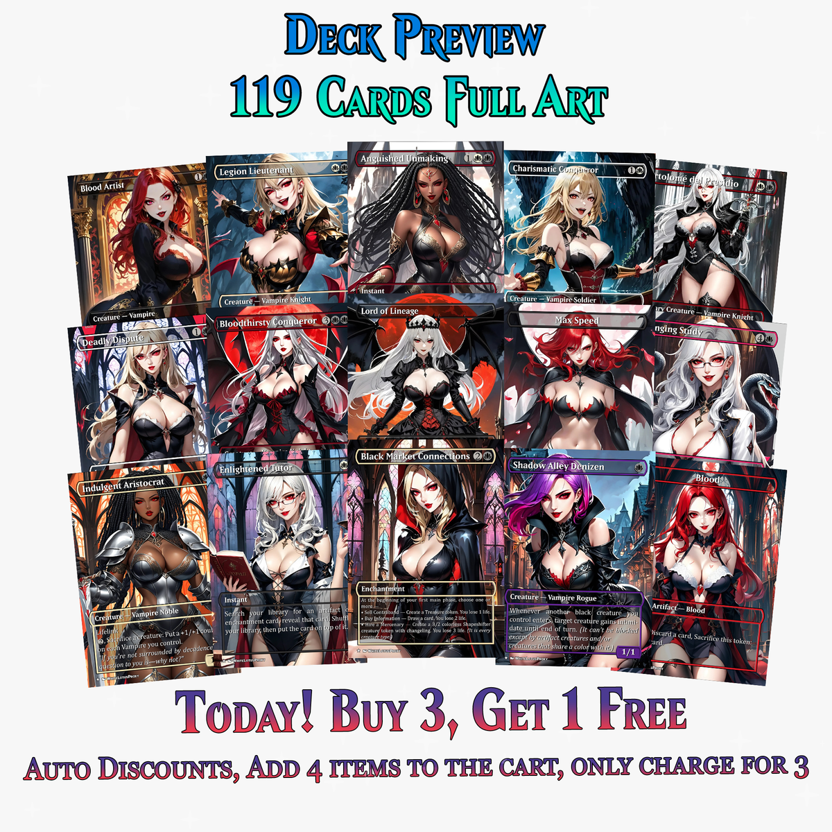 Vampire Tribal Commander Deck - 119+ Cards | ProxyTCG