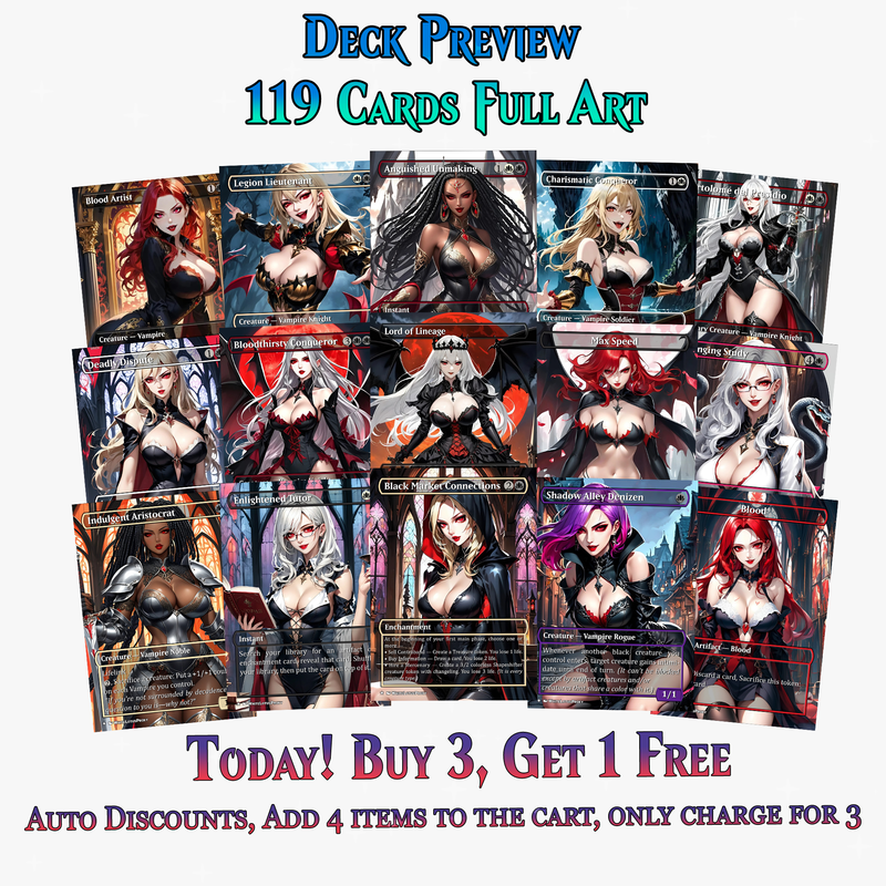 Vampire Tribal Commander Deck - 119+ Cards | ProxyTCG