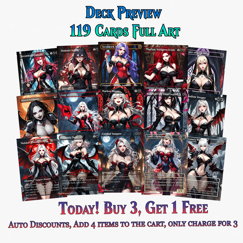Vampire Tribal Commander Deck - 119+ Cards | ProxyTCG