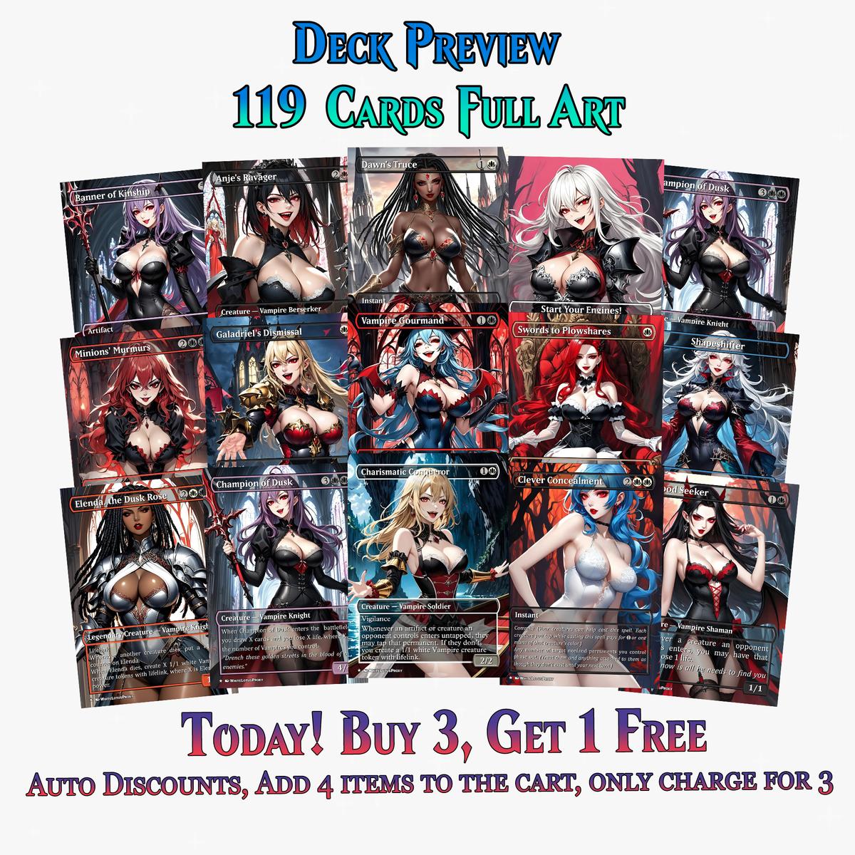 Vampire Tribal Commander Deck - 119+ Cards | ProxyTCG