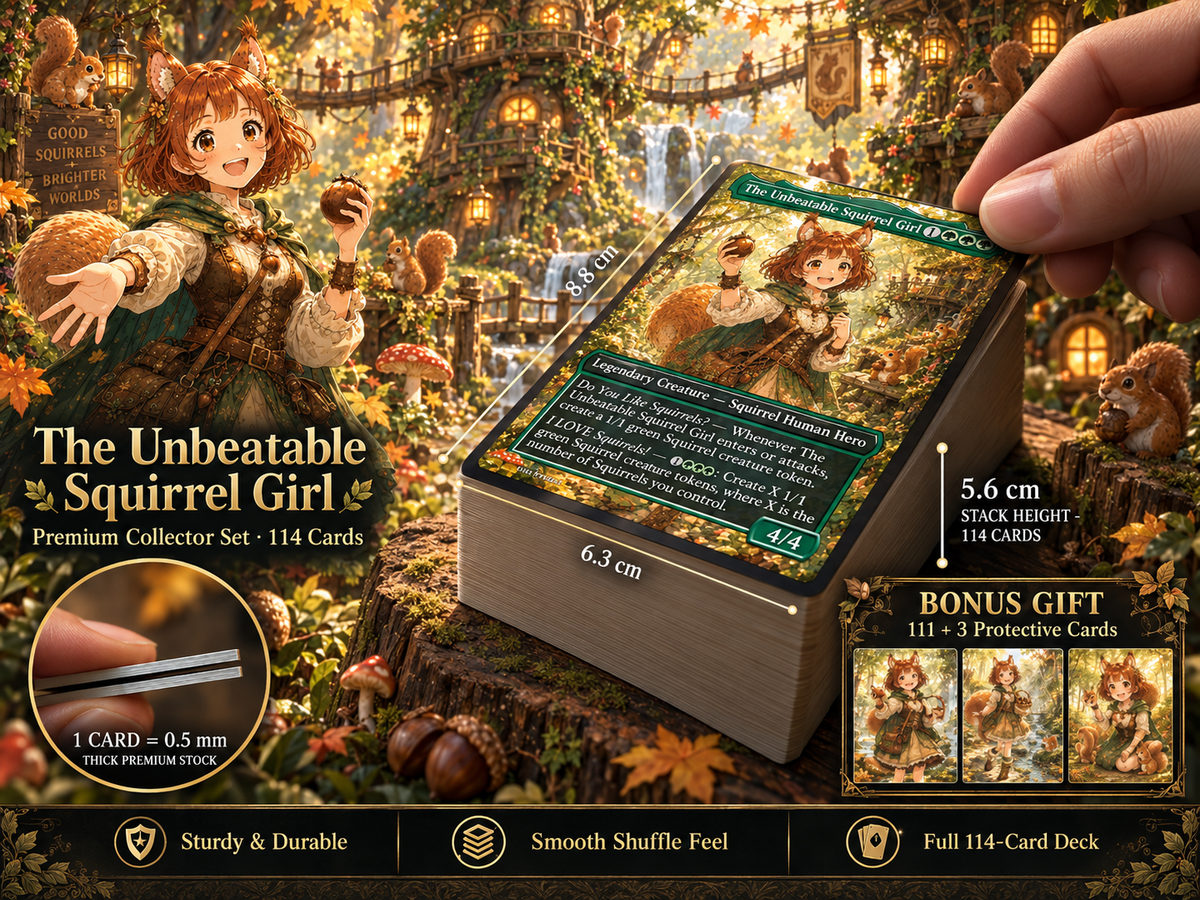 The Unbeatable Squirrel Girl Commander Deck | 100-Card Fan-Made MTG Proxy EDH Set | Squirrel Tribal Token Deck [mockai LK-233 sha:c5fcdc94]