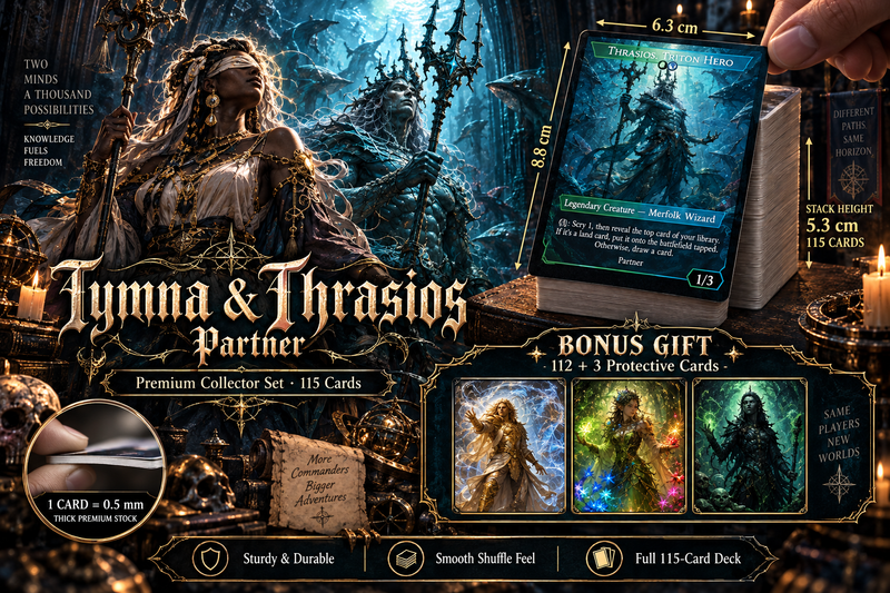 Tymna & Thrasios Partner Commander Deck | 100+ Card Fan-Made MTG Proxy EDH Set | 4-Color Value Combo Deck [mockai LK-235 sha:deb73c34]
