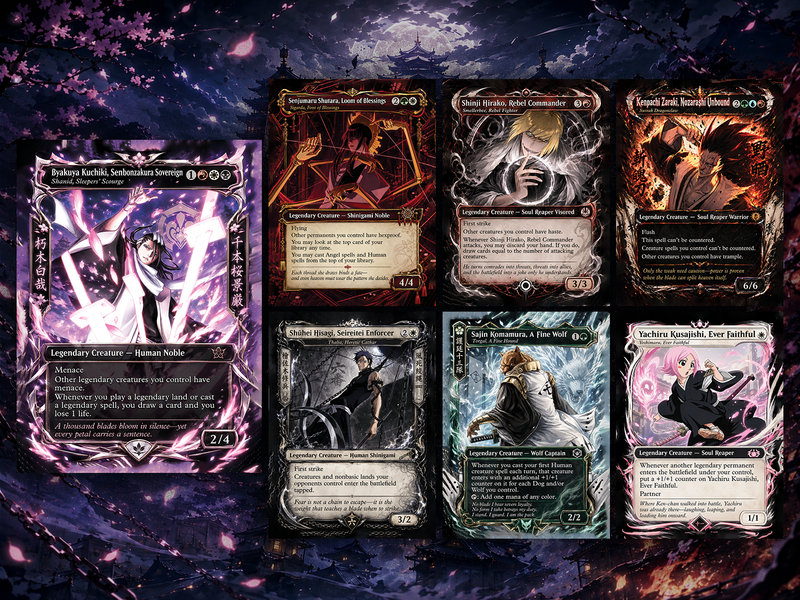 Bleach Ichigo Commander Proxy Deck – Jodah 5-Color Legendary | 100+ Custom Art Cards