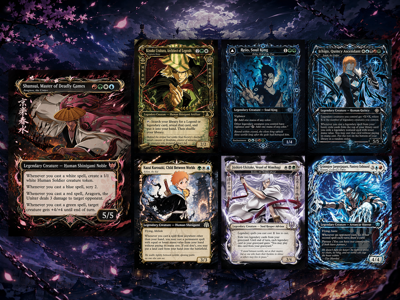 Bleach Ichigo Commander Proxy Deck – Jodah 5-Color Legendary | 100+ Custom Art Cards