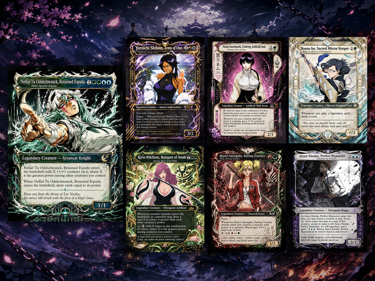 Bleach Ichigo Commander Proxy Deck – Jodah 5-Color Legendary | 100+ Custom Art Cards
