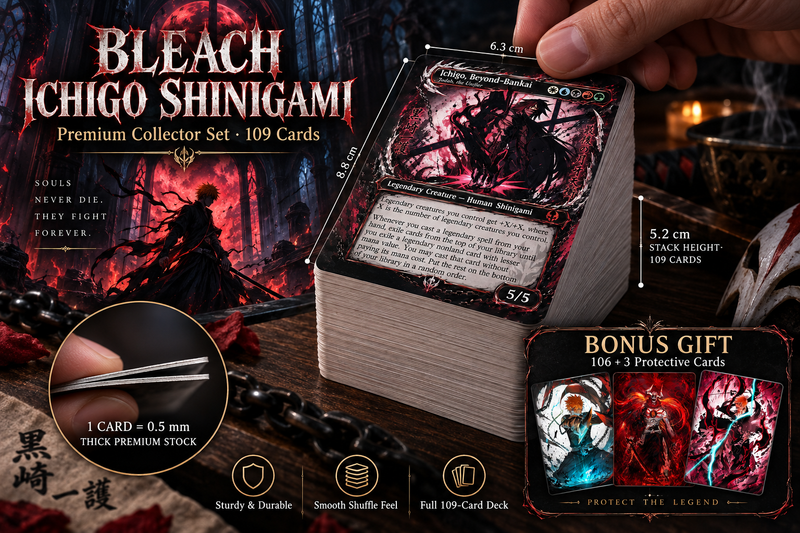 Bleach Ichigo Commander Proxy Deck – Jodah 5-Color Legendary | 100+ Custom Art Cards [mockai LK-237 sha:673f859b]