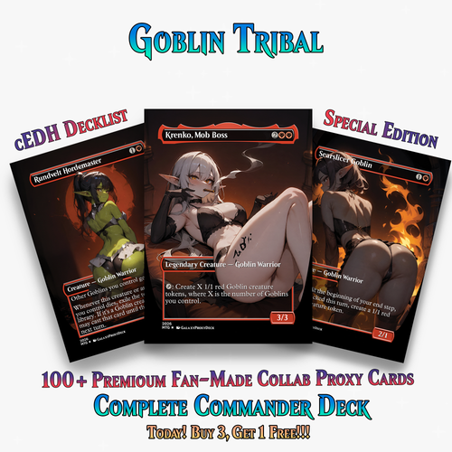 | New | Goblin Tribal Commander Deck - 112+ Cards | ProxyTCG