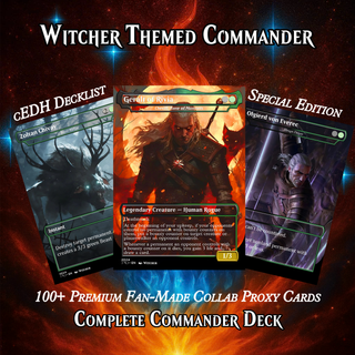 Witcher Themed MTG Proxy Commander Deck - 117 Cards | ProxyTCG
