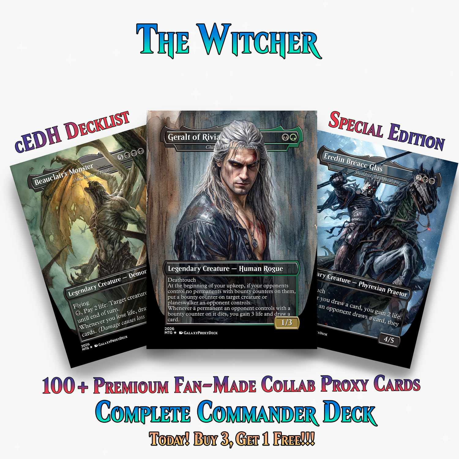 | New | Witcher Themed Commander Deck - 117+ Cards | ProxyTCG