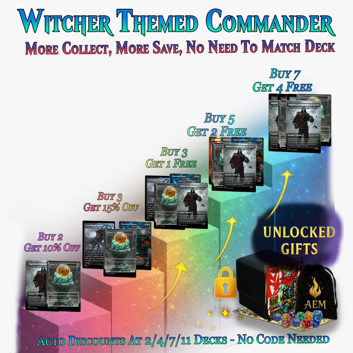 Witcher Themed Commander Deck - 117+ Cards | ProxyTCG