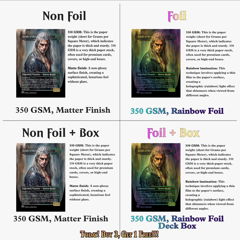 | New | Witcher Themed Commander Deck - 117+ Cards | ProxyTCG