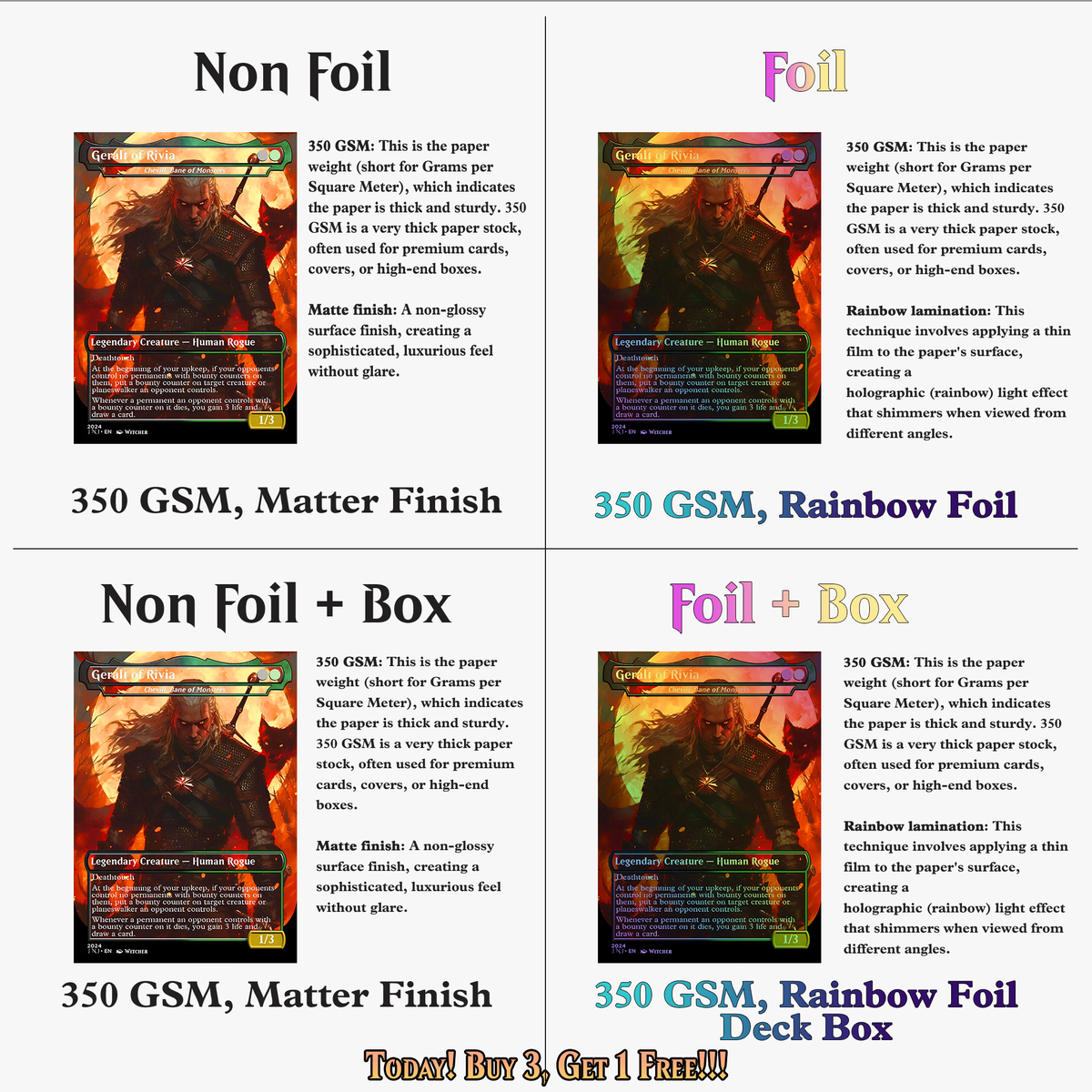 Witcher Themed Commander Deck - 117+ Cards | ProxyTCG