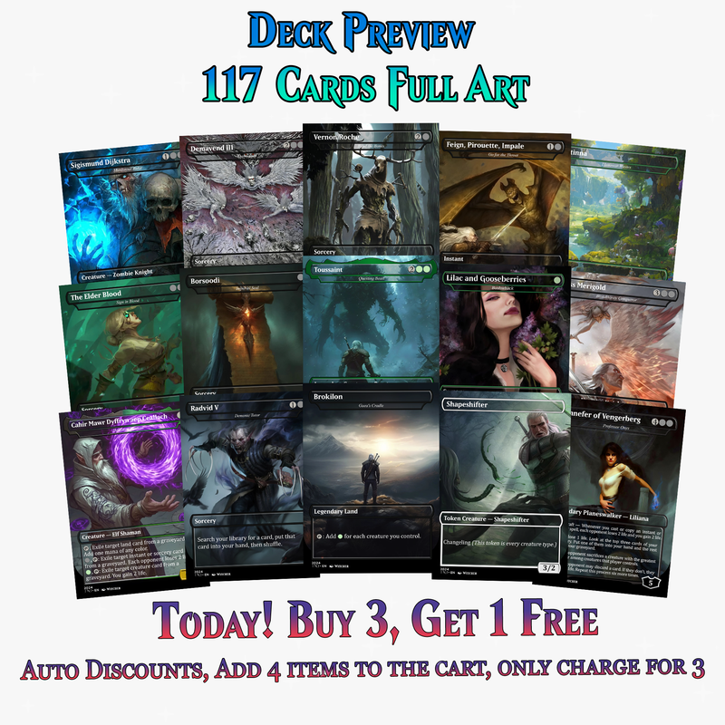 Witcher Themed Commander Deck - 117+ Cards | ProxyTCG
