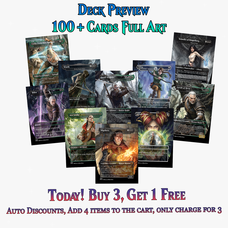 | New | Witcher Themed Commander Deck - 117+ Cards | ProxyTCG
